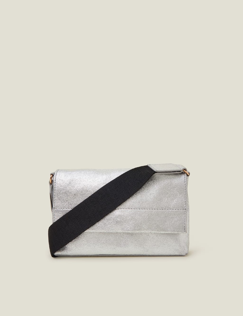Silver metallic crossbody bag sales