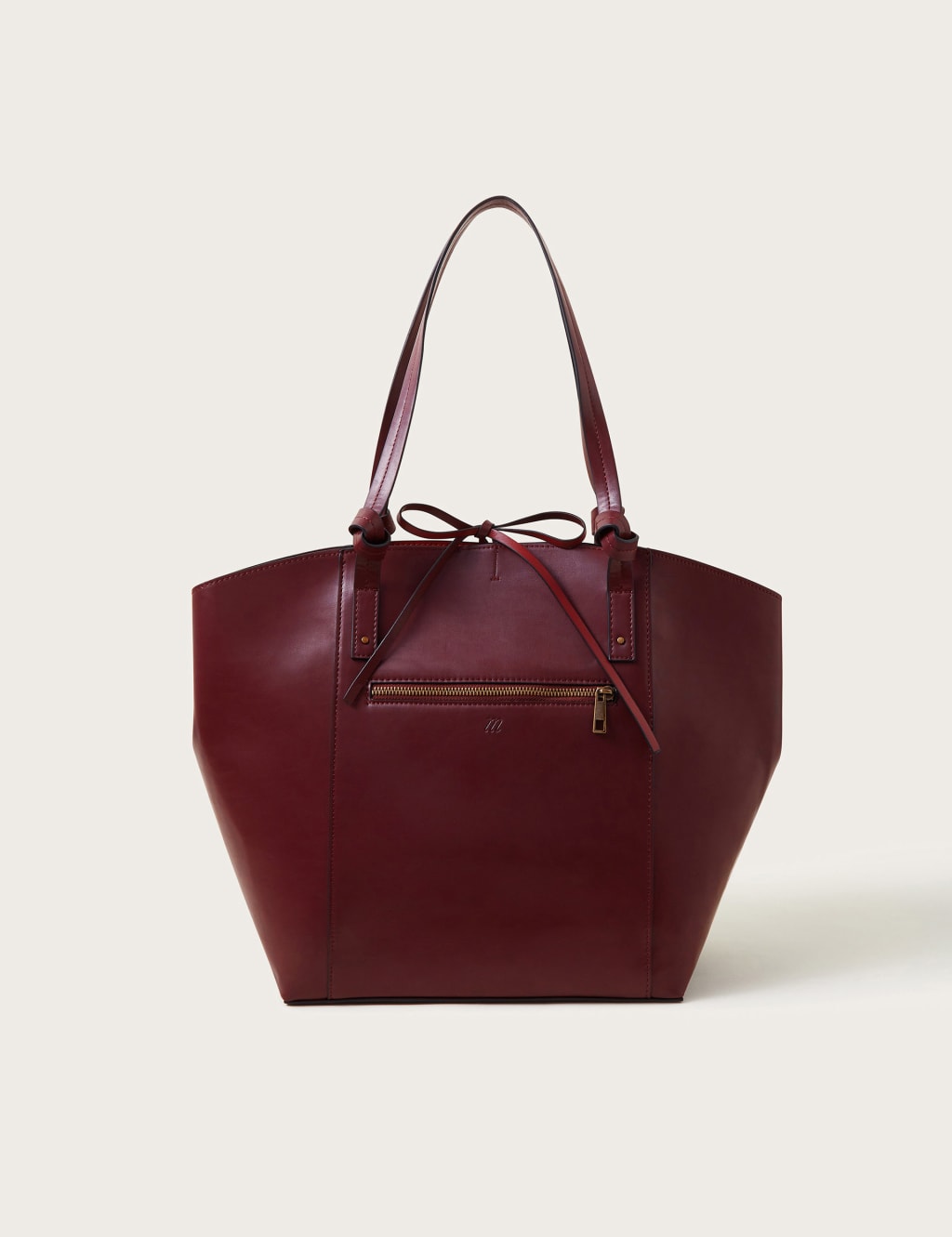 Faux Leather Tote Bag 1 of 3
