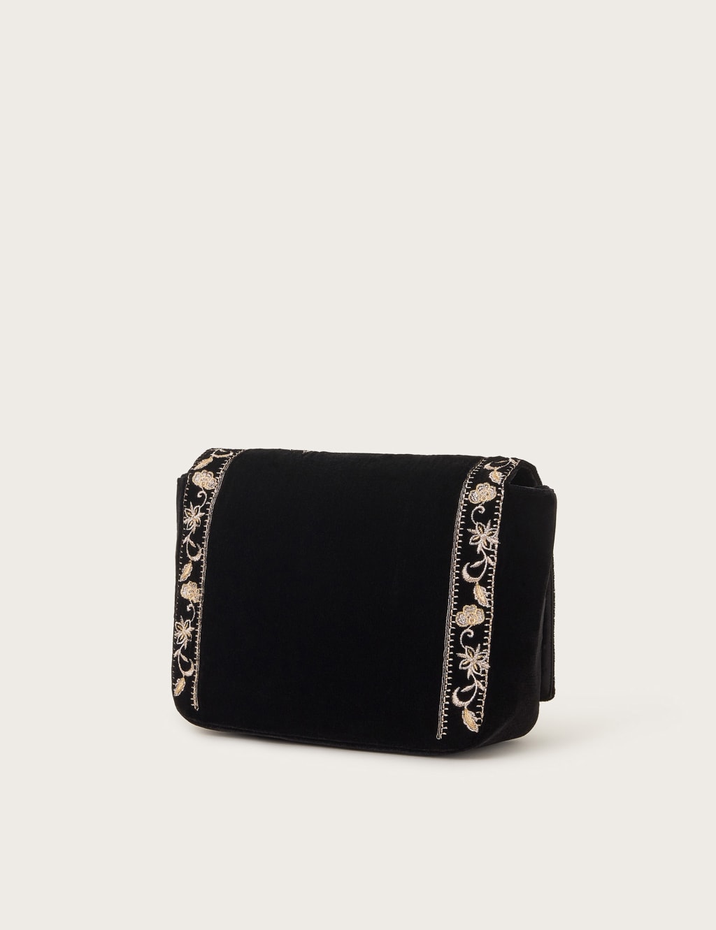 Black and white embellished cross body bag outlet