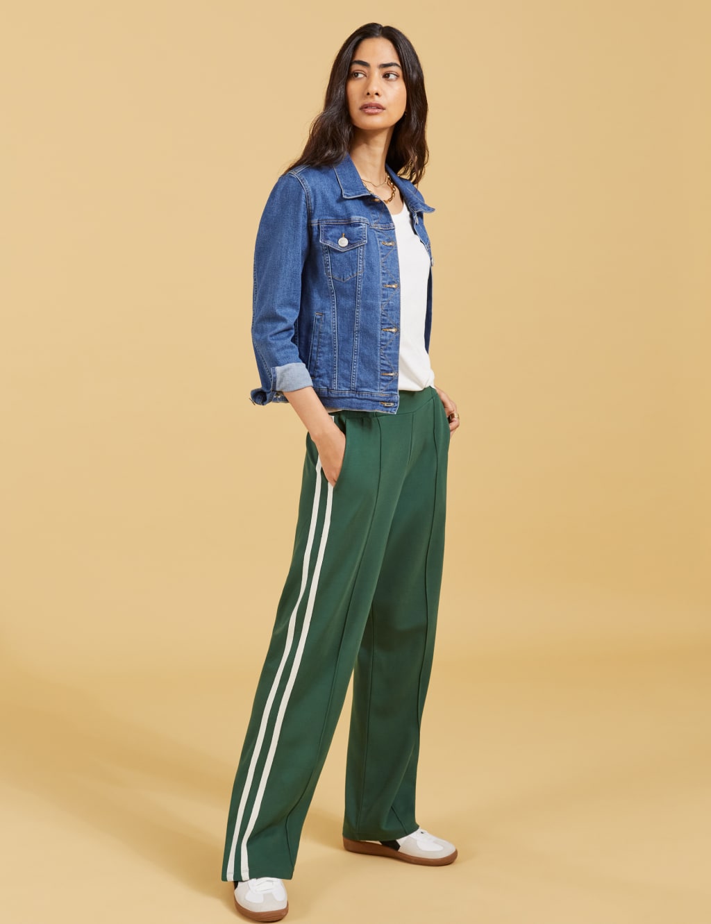 M&s striped trousers online