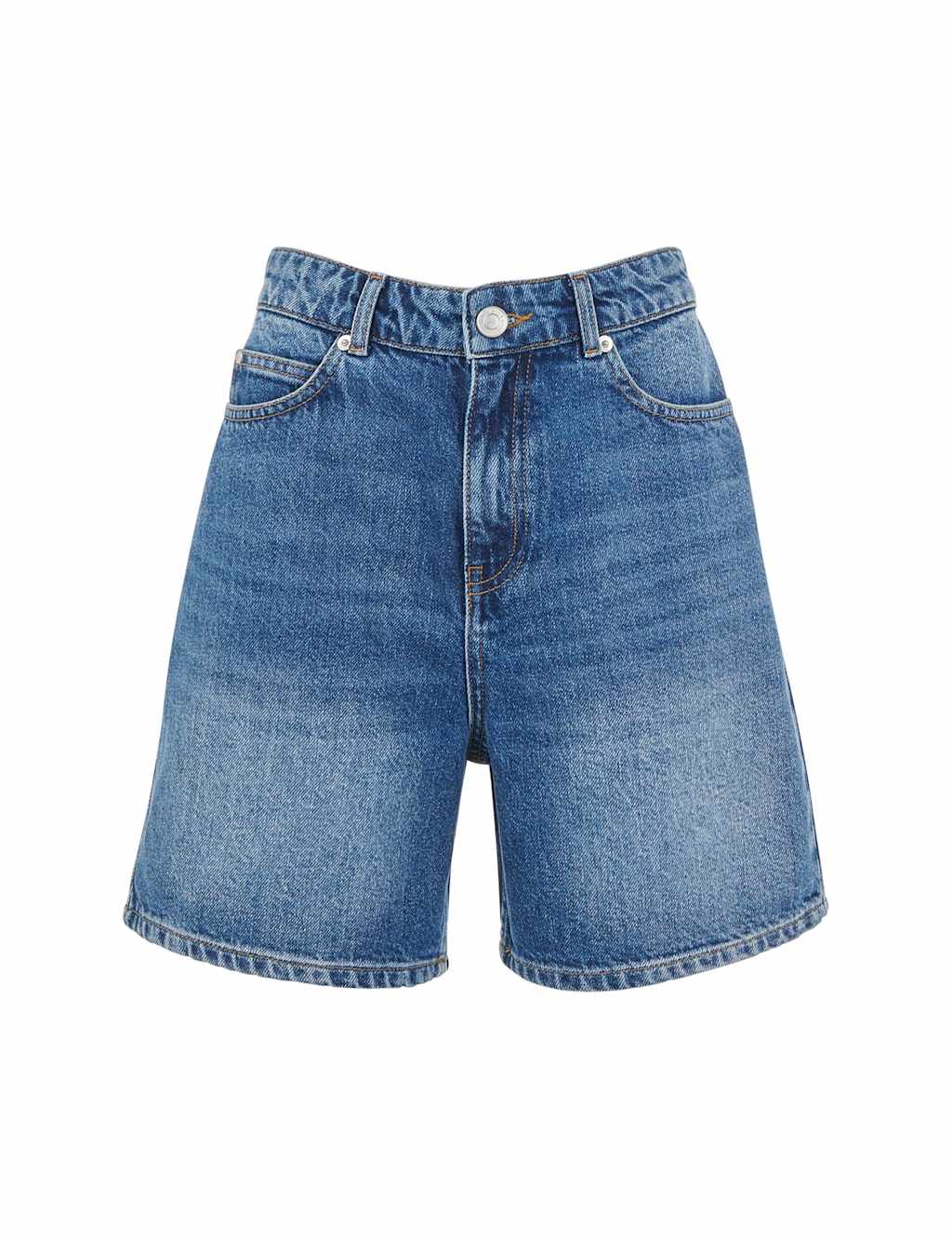 Denim High Waisted Shorts 2 of 4
