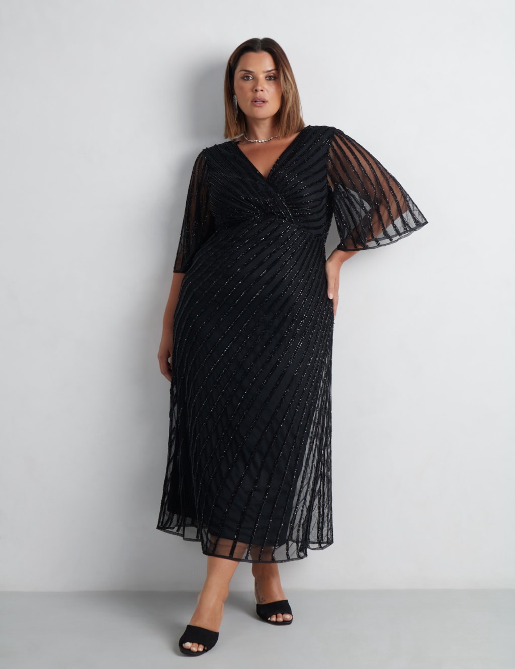 Embellished Maxi Swing Dress 3 of 7