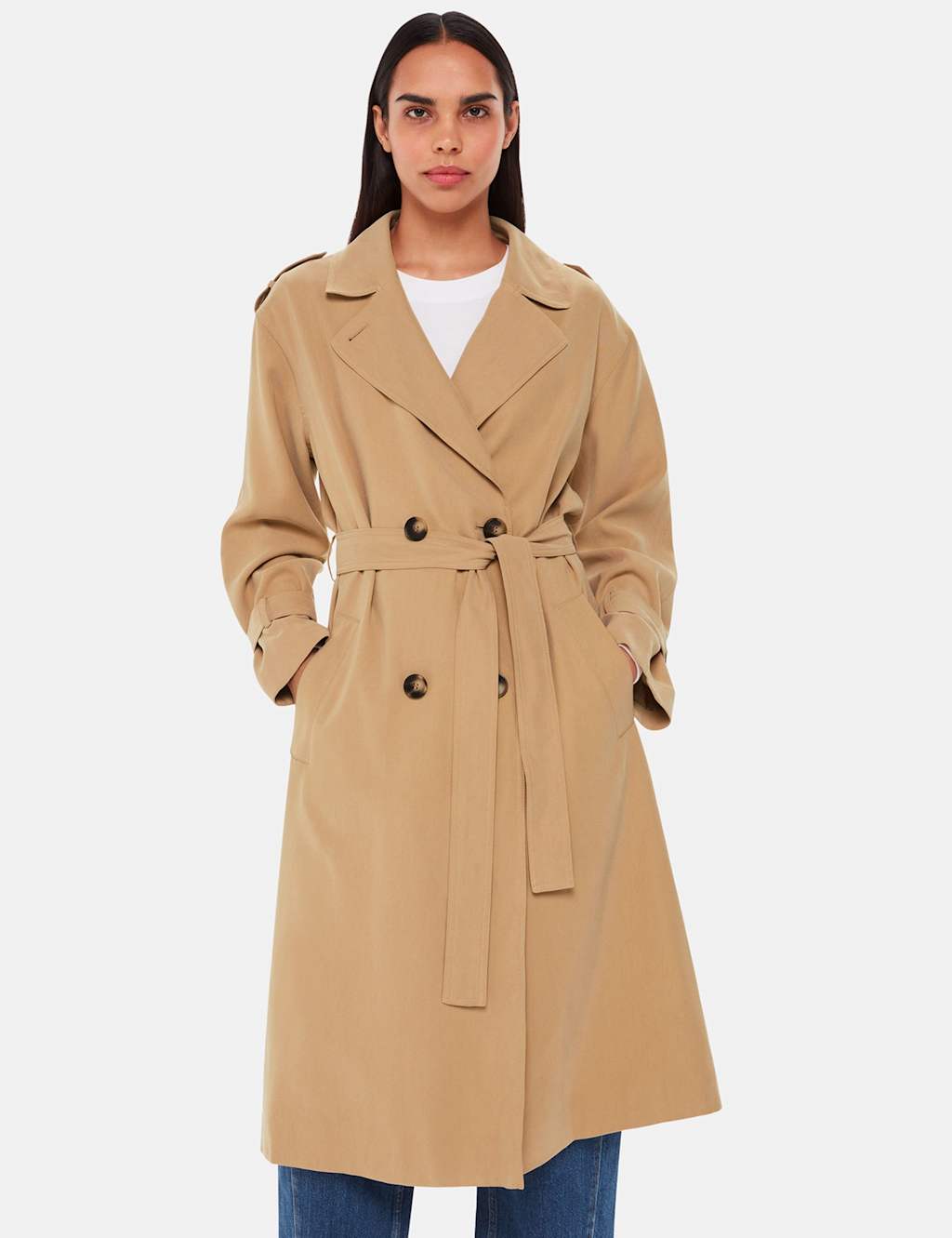 Belted Longline Trench Coat 3 of 4