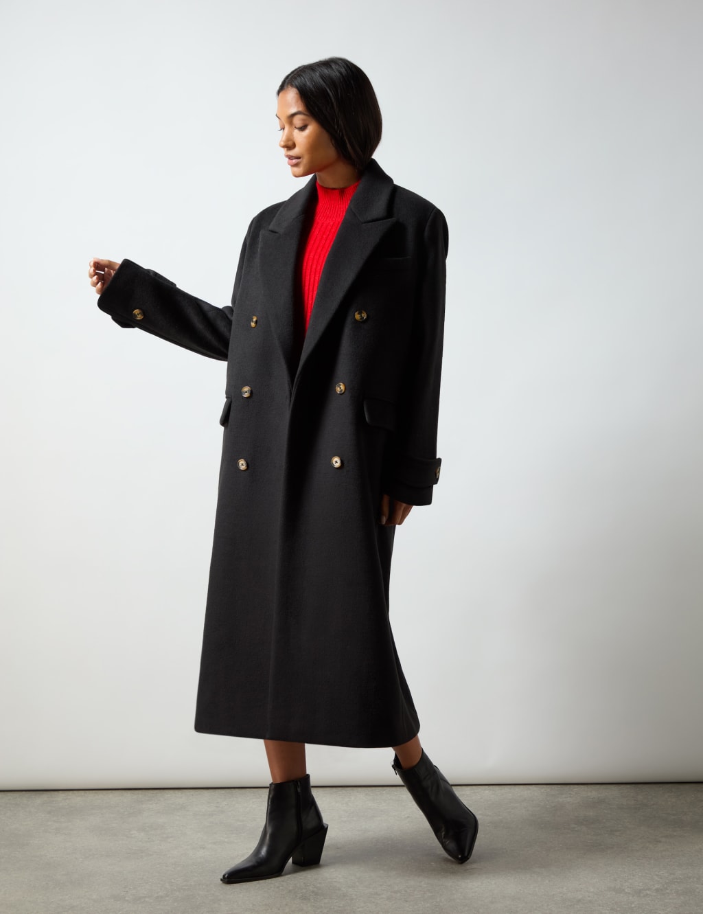 Oversized longline coat discount