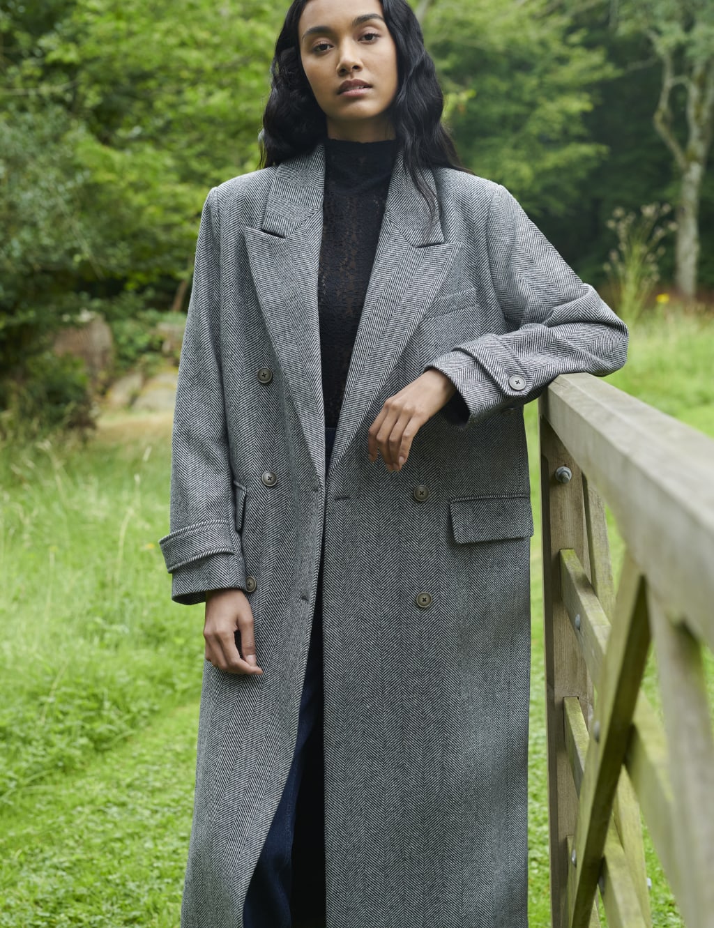 Coat herringbone hot sale