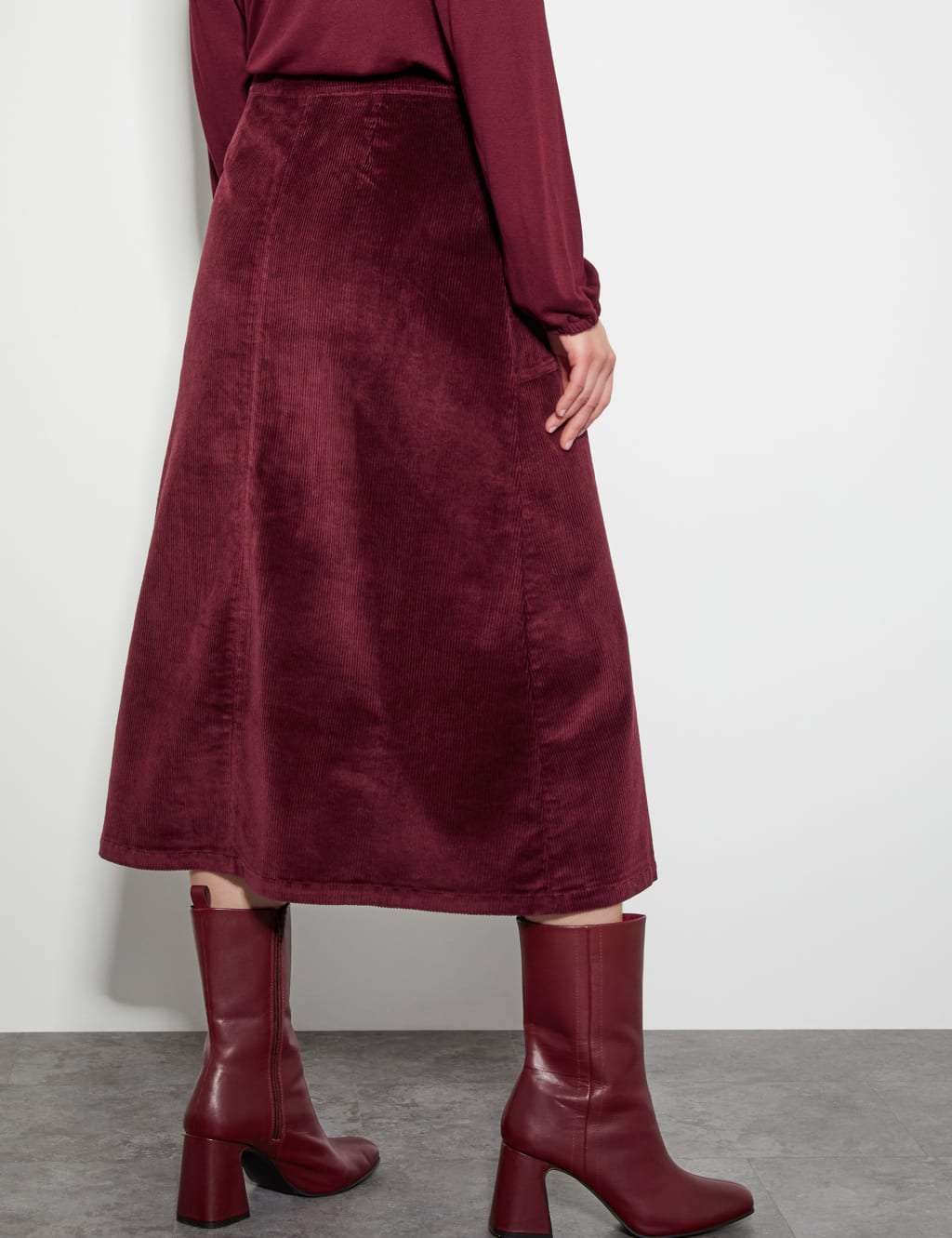 Monsoon leather midi skirt clearance