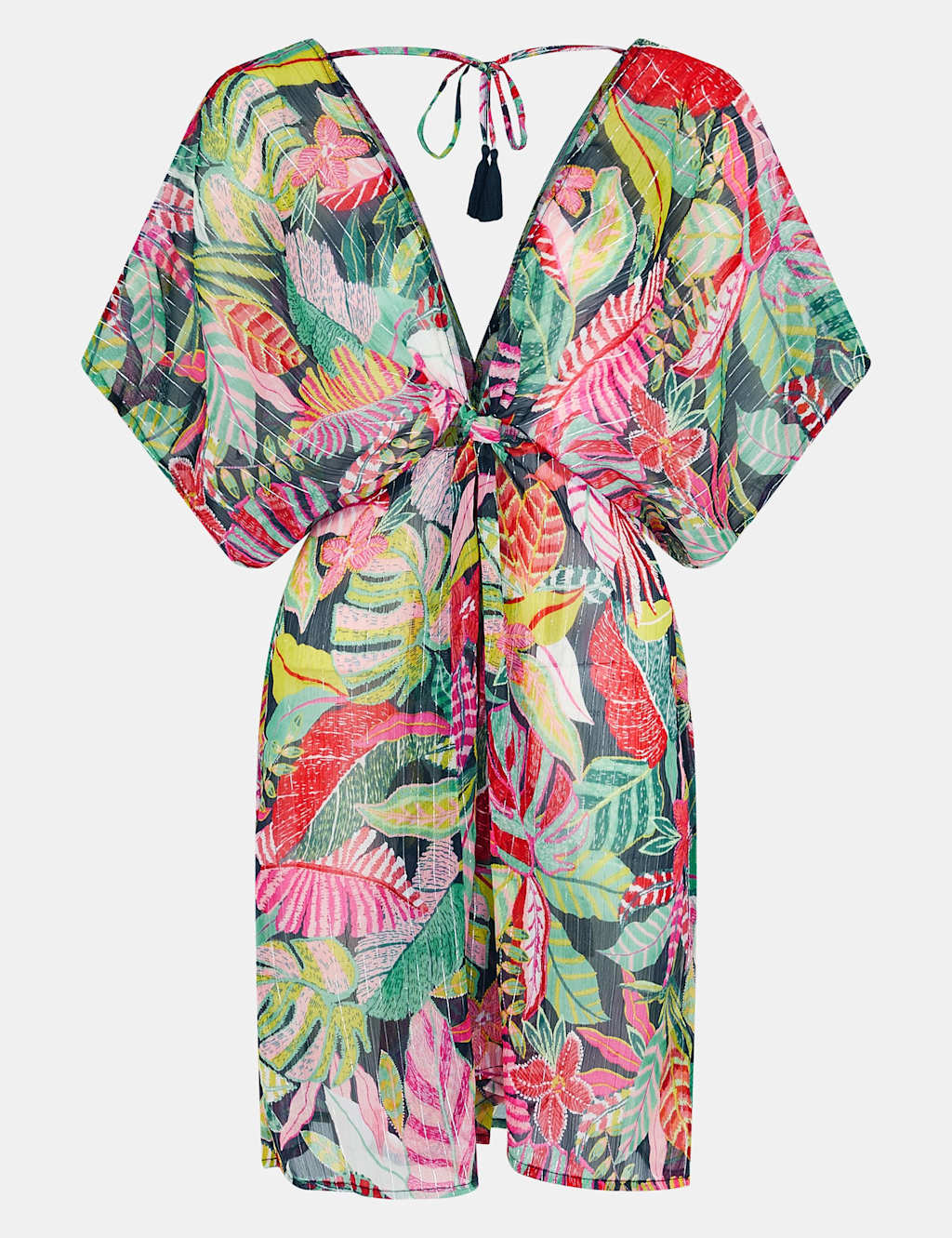 Sheer Tropical Print Kaftan 2 of 4