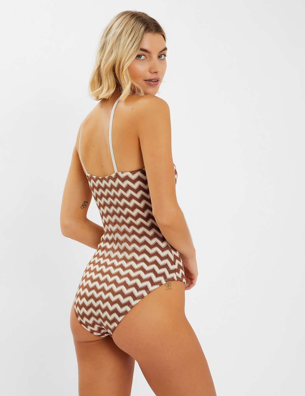 Crochet One Shoulder Swimsuit 3 of 4