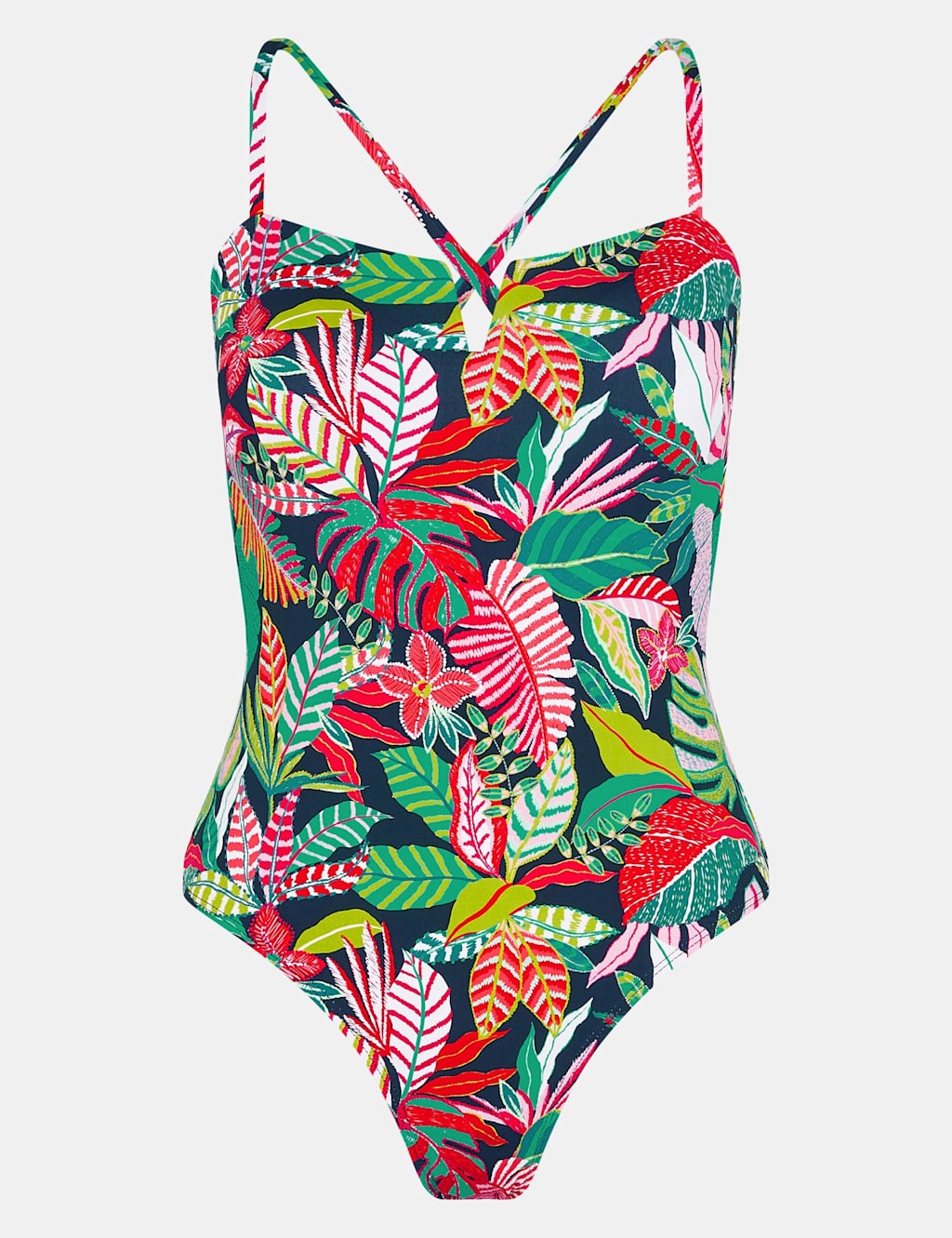 Tropical Padded V-Neck Swimsuit 2 of 4