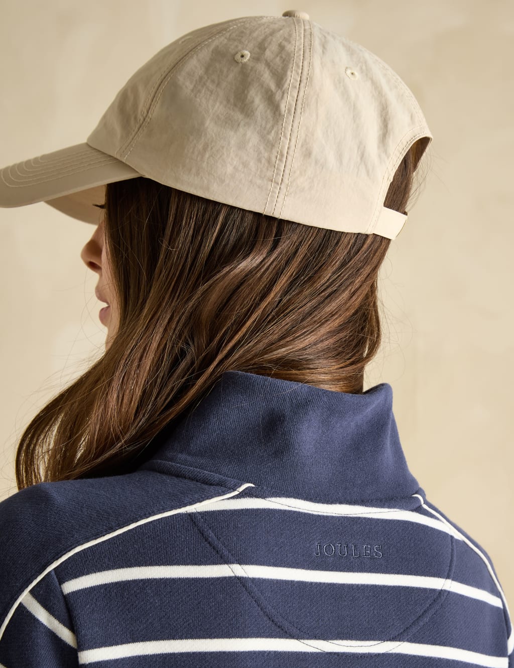 Pure Cotton Striped Funnel Neck Sweatshirt 6 of 7