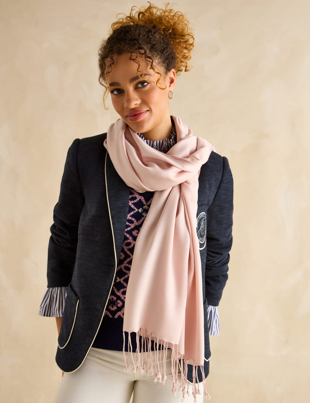 Pure Modal Tassel Scarf 1 of 5