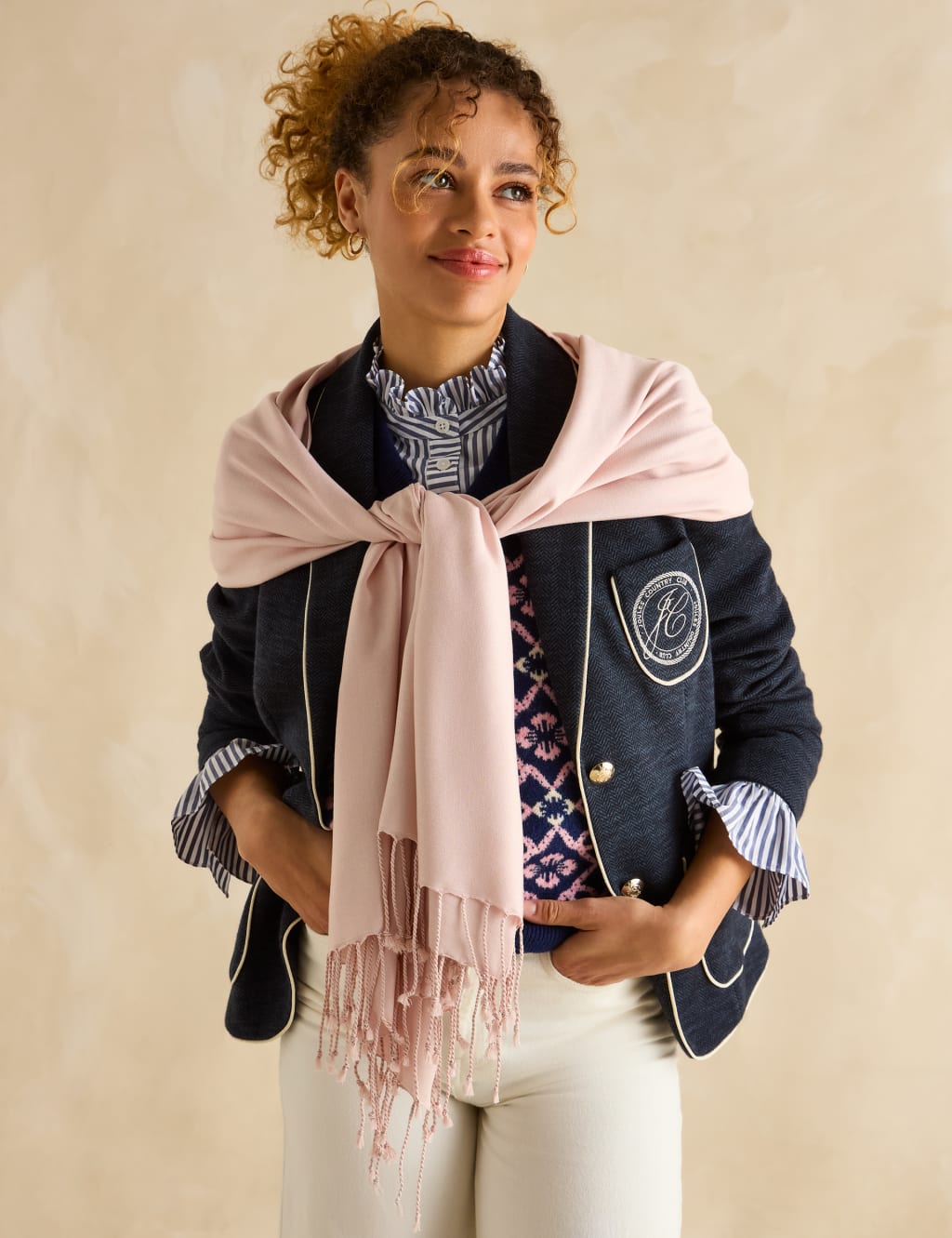 Pure Modal Tassel Scarf 3 of 5