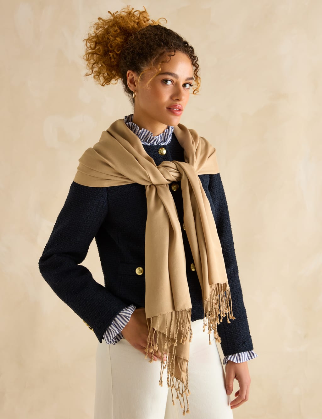 Pure Modal Tassel Scarf 4 of 5