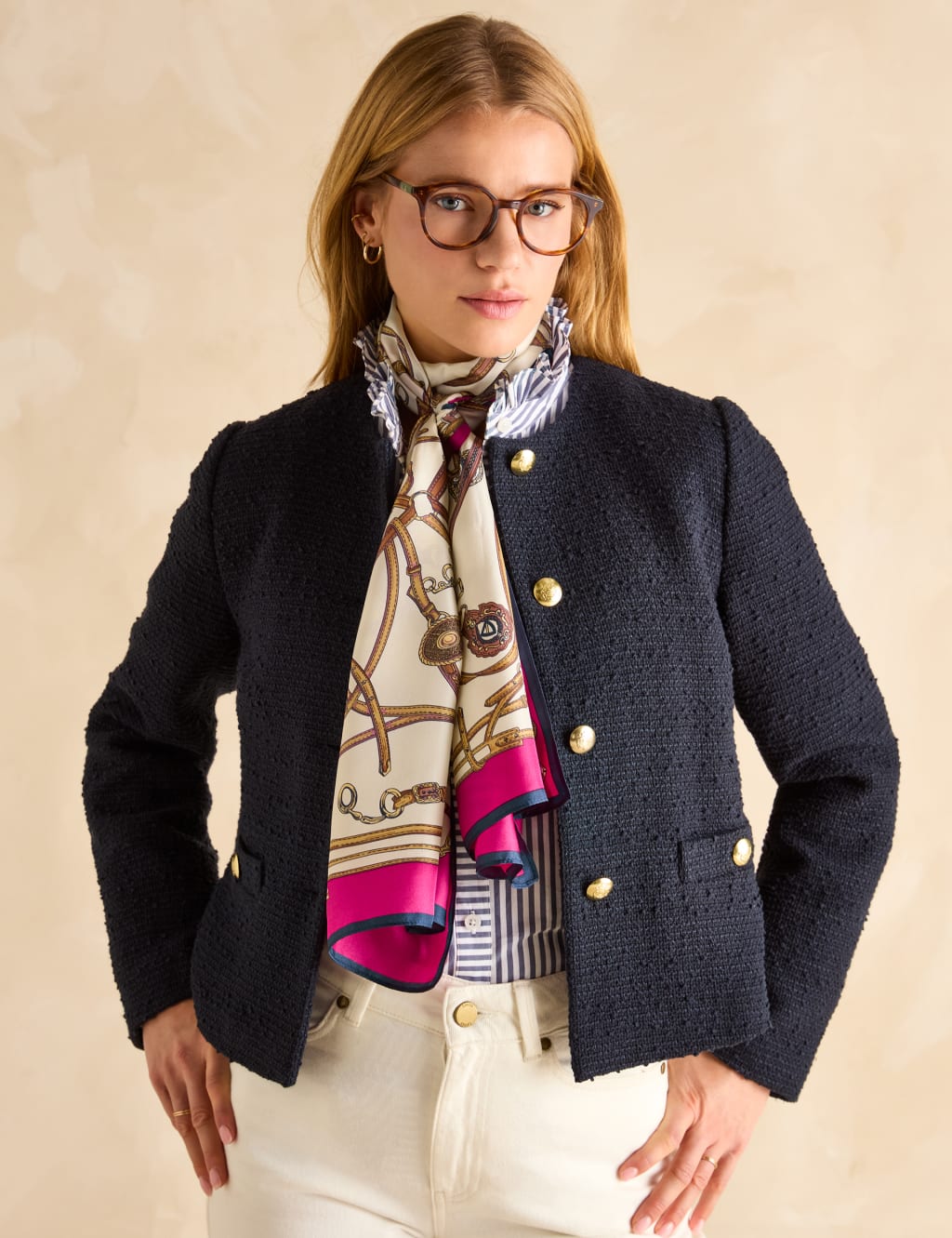 Pure Silk Printed Scarf 1 of 6