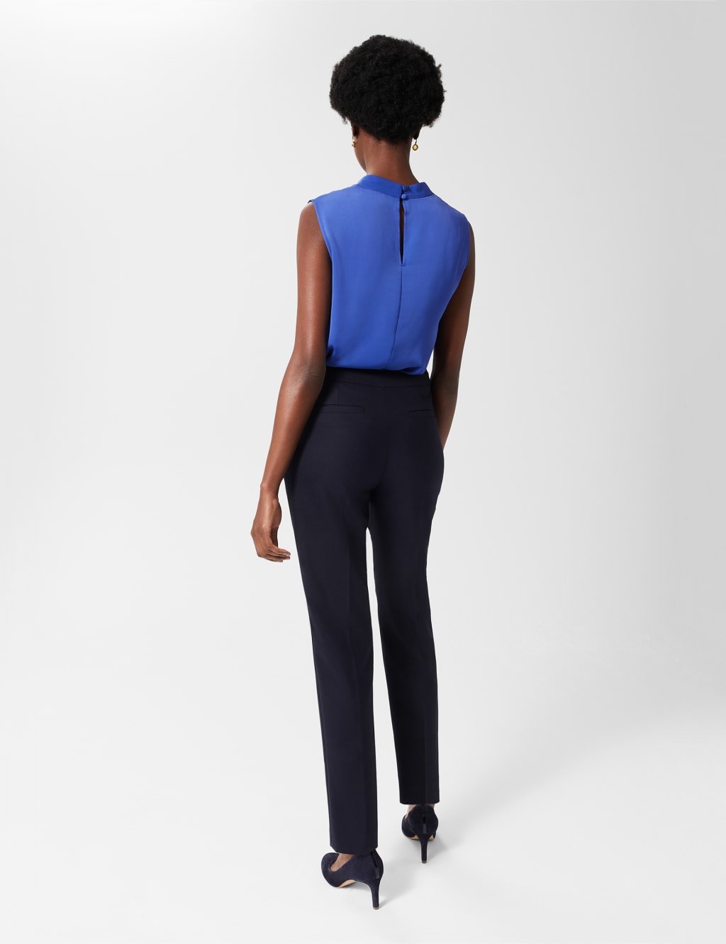 Wool Blend Tapered Ankle Grazer Trousers 3 of 5