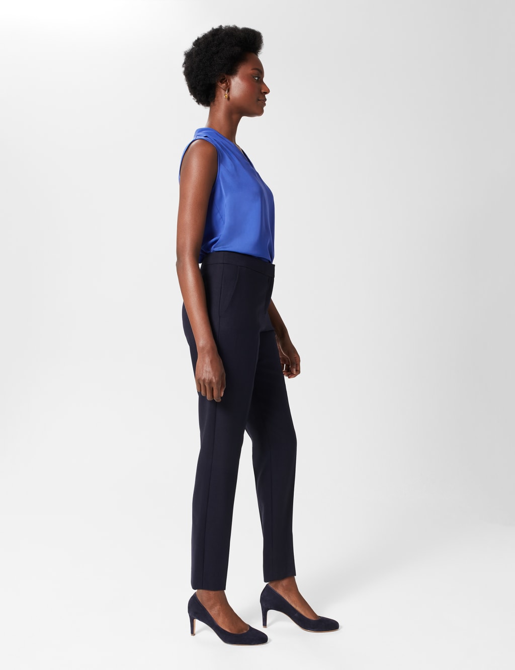 Wool Blend Tapered Ankle Grazer Trousers 5 of 5