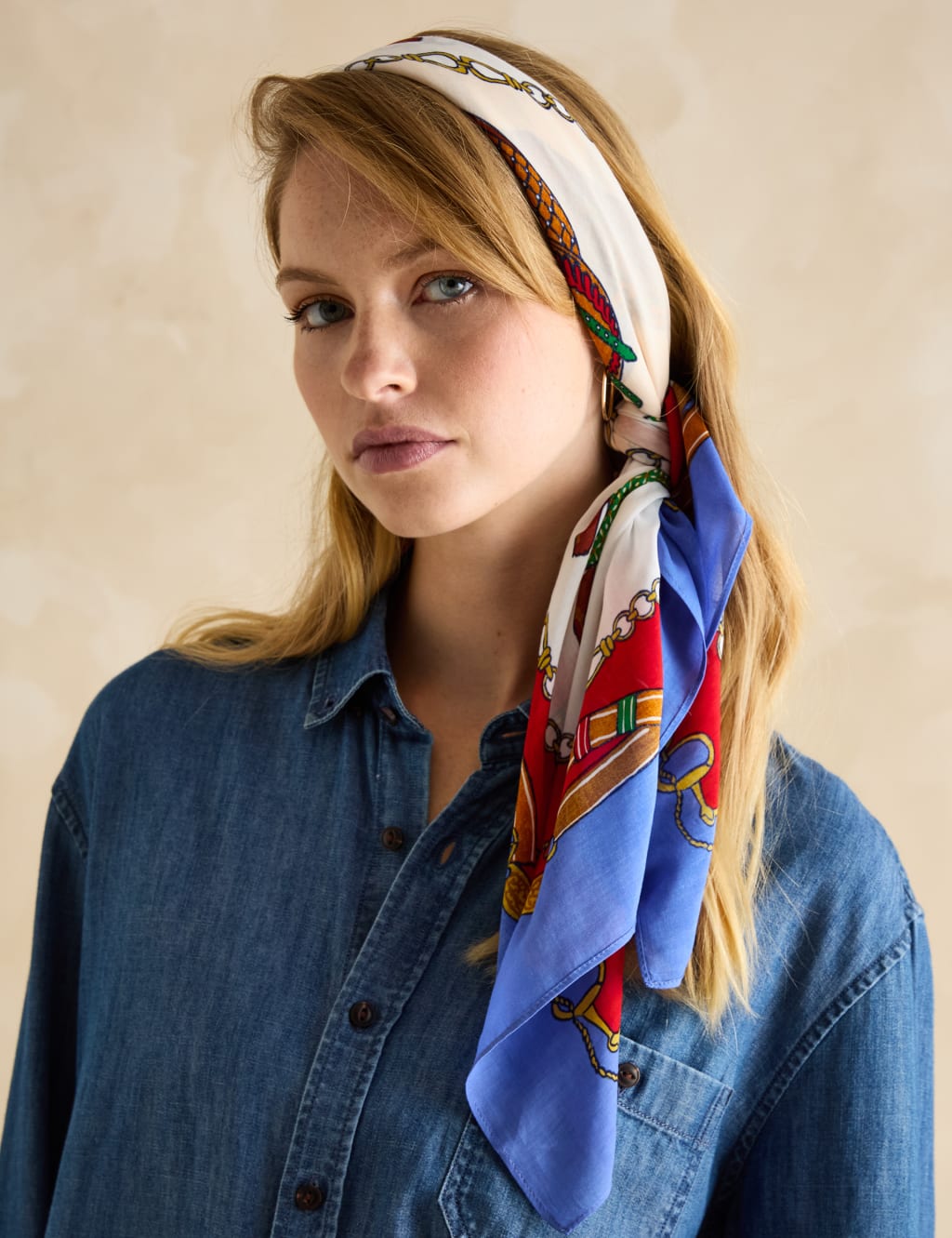 Equestrian Print Scarf 2 of 3