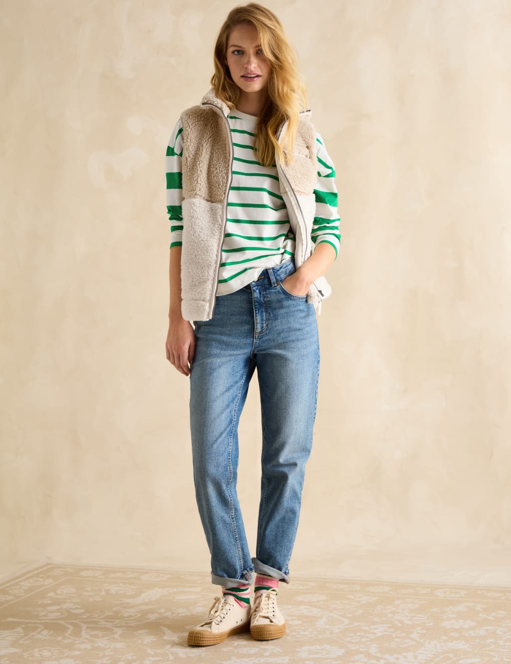 Pure Cotton Striped Crew Neck Top 5 of 8
