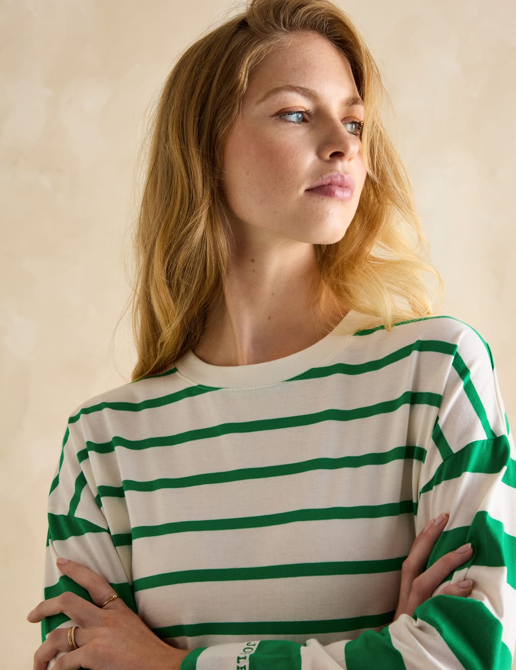 Pure Cotton Striped Crew Neck Top 7 of 8