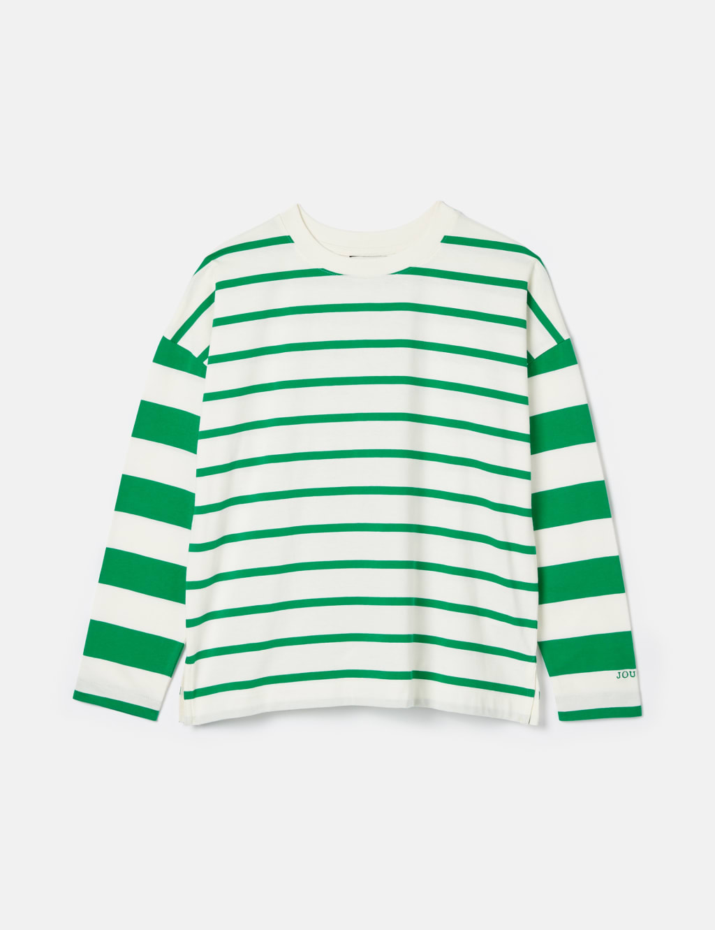 Pure Cotton Striped Crew Neck Top 2 of 8