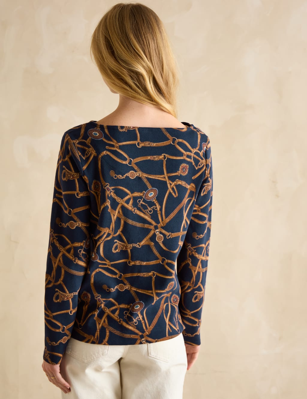 Printed Slash Neck Top 4 of 6