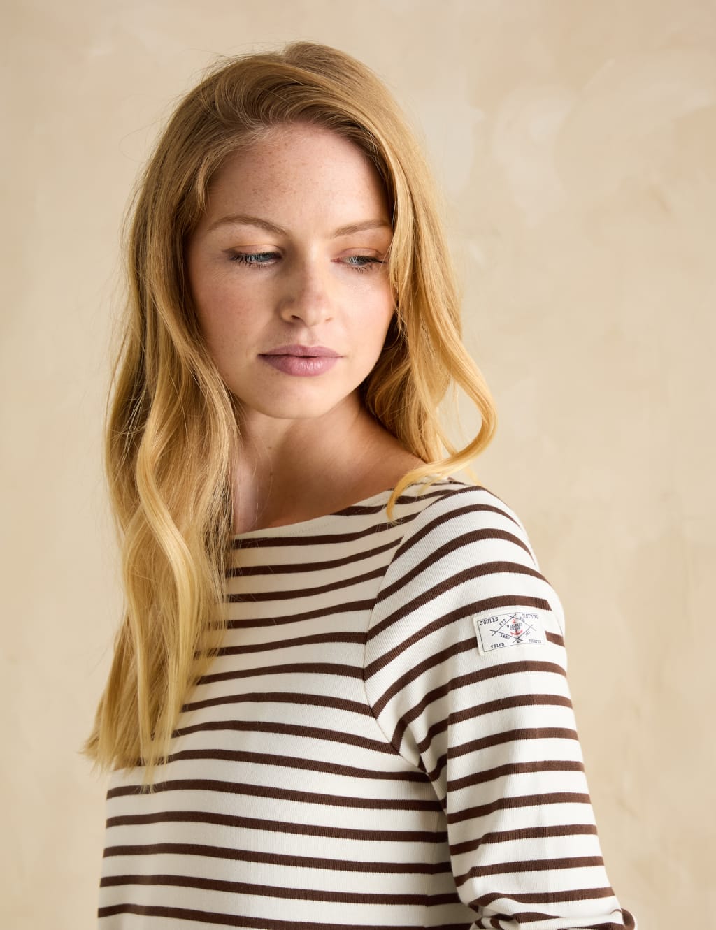 Pure Cotton Striped Slash Neck Top 6 of 6