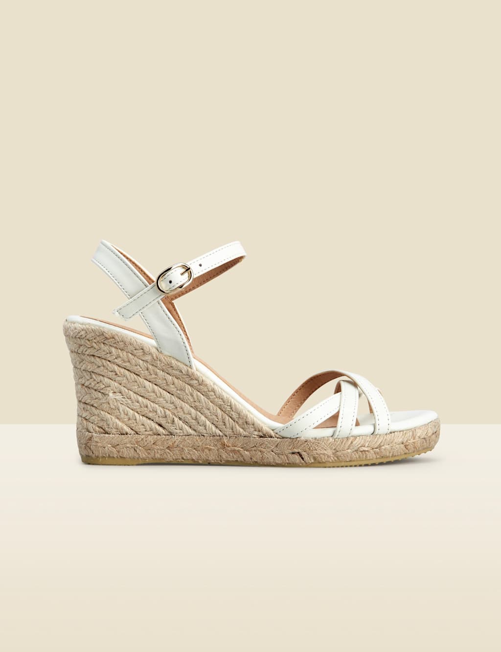 Leather Strappy Wedge Espadrilles 2 of 5