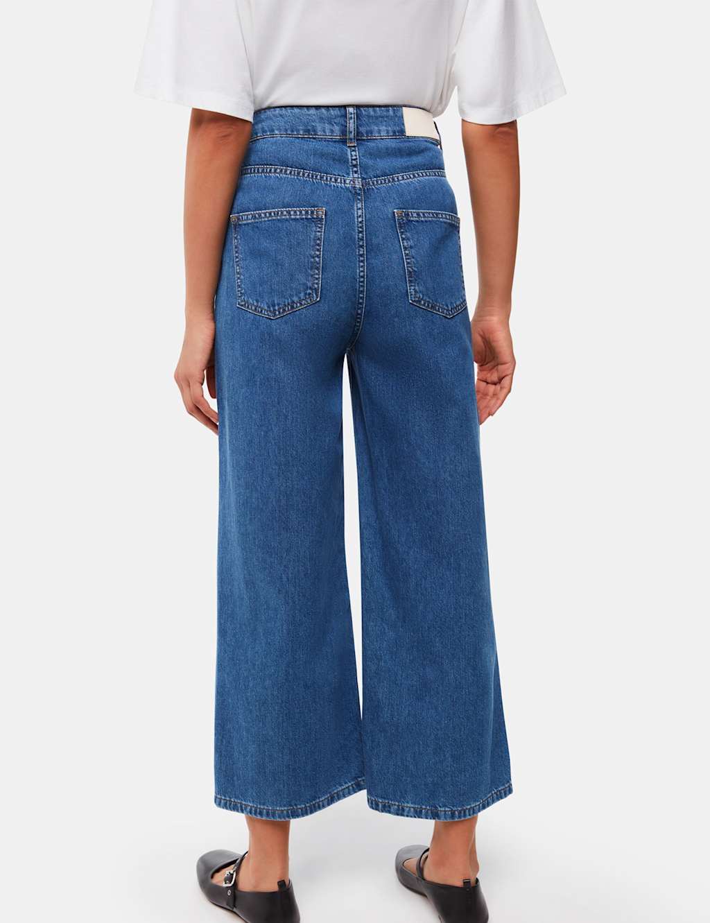 High Waisted Wide Leg Cropped Jeans 4 of 4