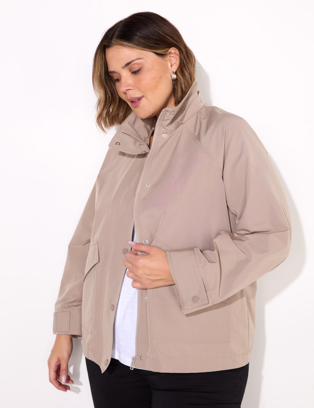 Hooded Short Raincoat 2 of 4