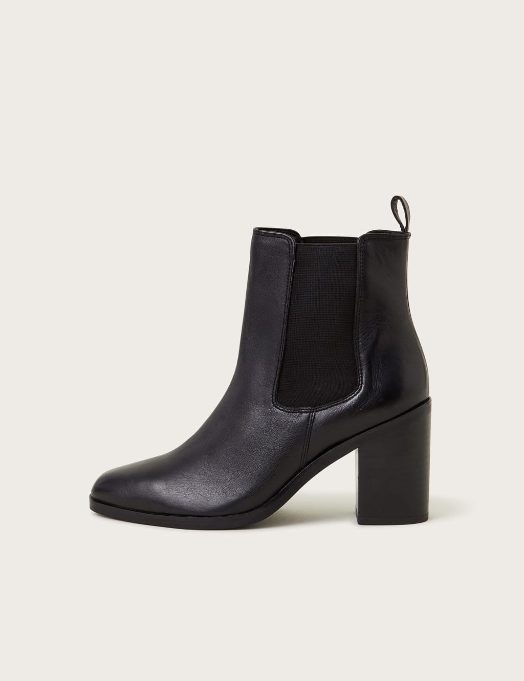 Pointed toe ankle boots chunky heel cheap