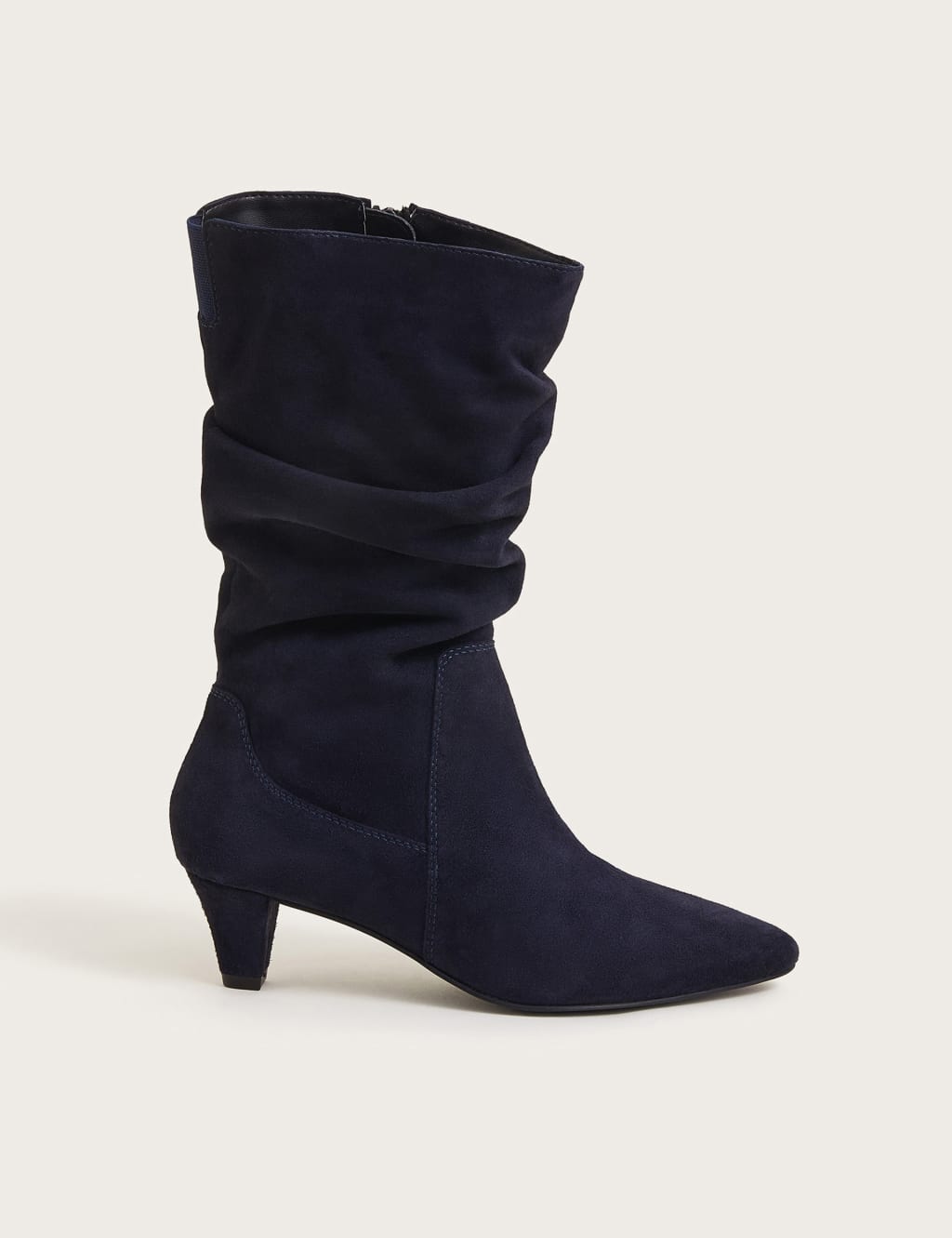Slouch kitten heel boots store