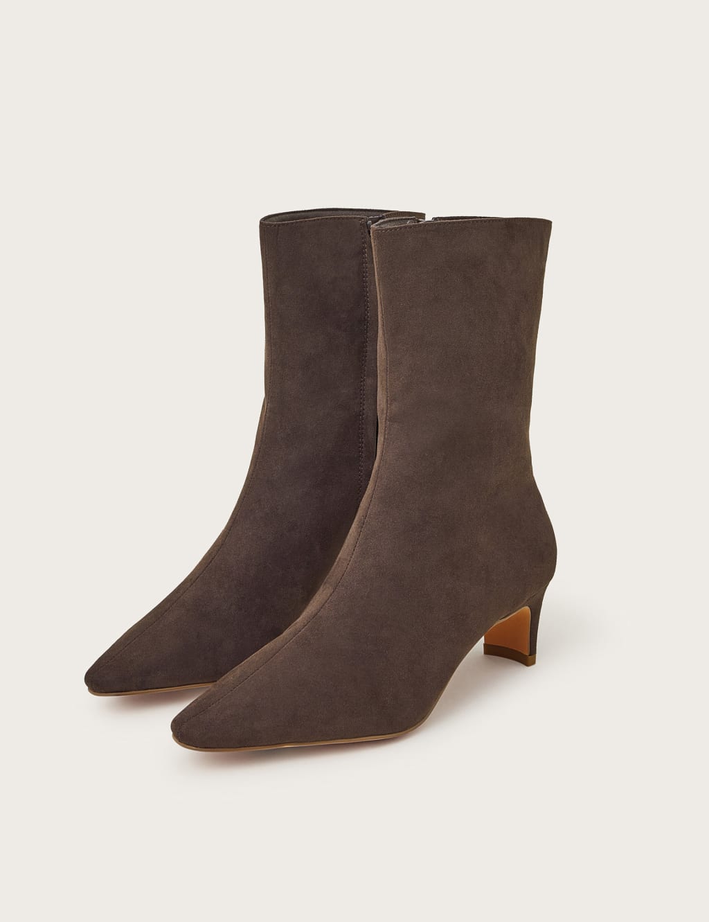 Block Heel Pointed Ankle Boots 4 of 4