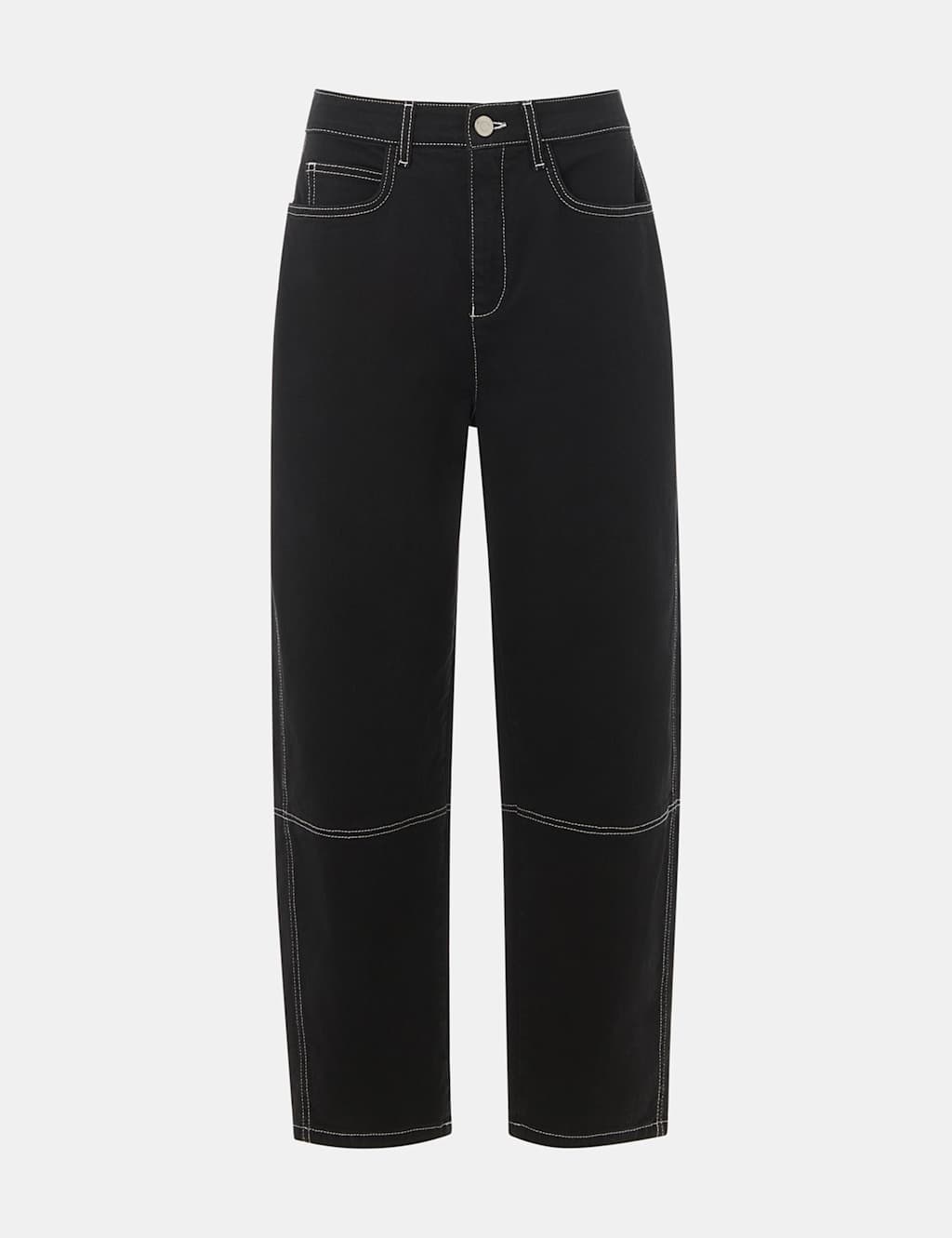 High Waisted Slim Barrel Ankle Grazer Jeans 2 of 4