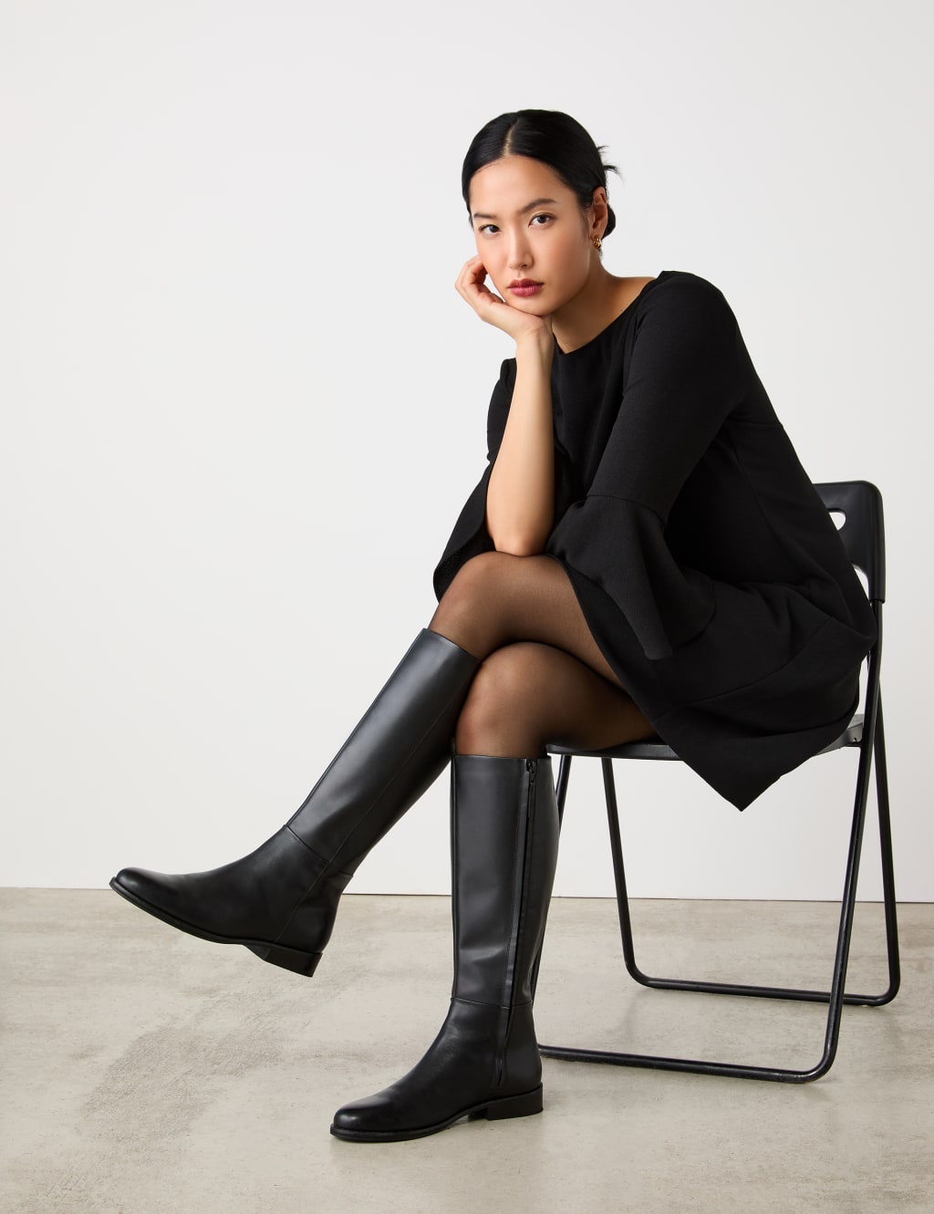M&s flat boots online