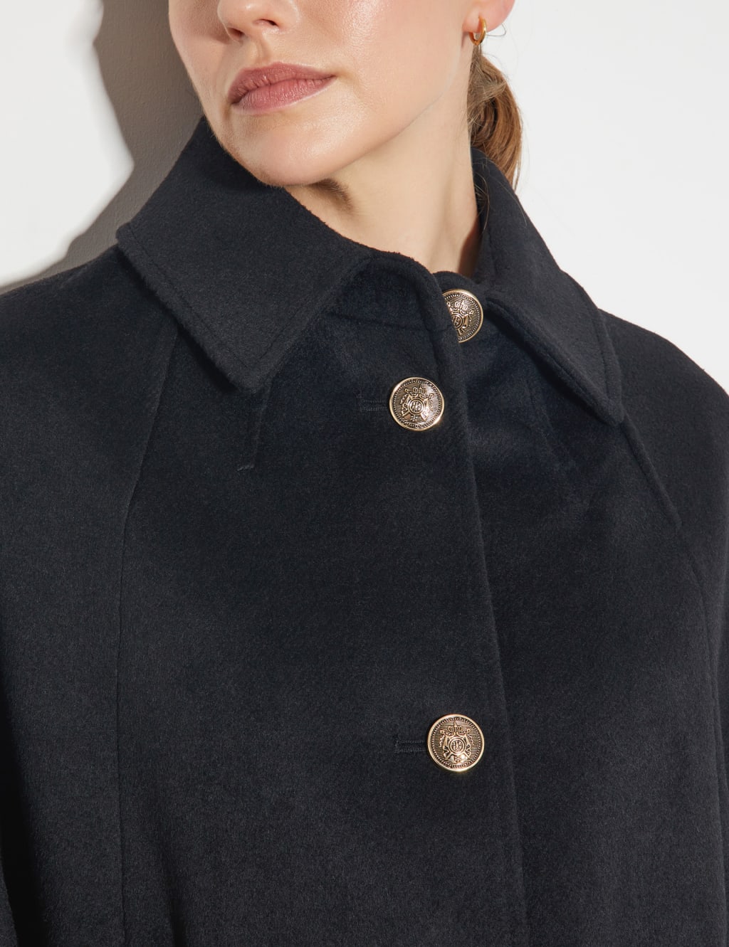 Wool Blend Split Sleeve Peacoat 5 of 5