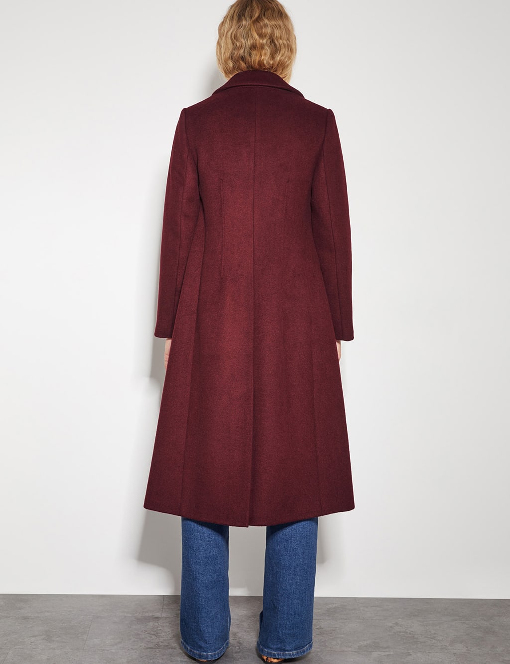 Double Breasted Longline Pea Coat Monsoon M S