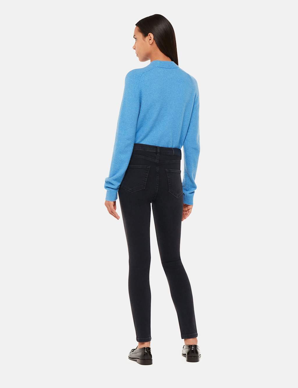 High Waisted Skinny Ankle Grazer Jeans 3 of 4
