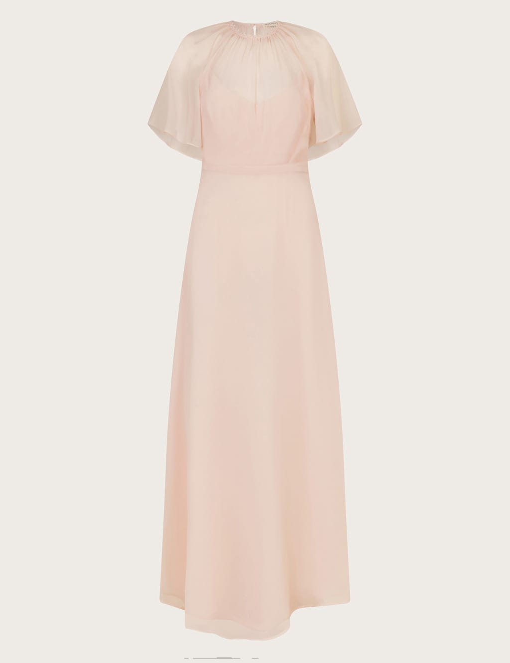 Round Neck Angel Sleeve Maxi Tea Dress 2 of 5