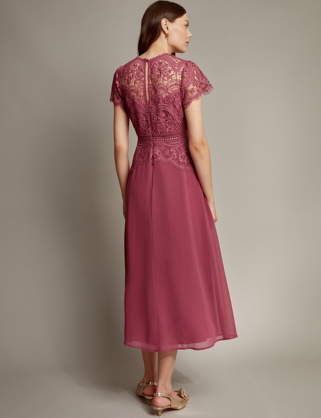 Lace Midi Skater Dress 2 of 4