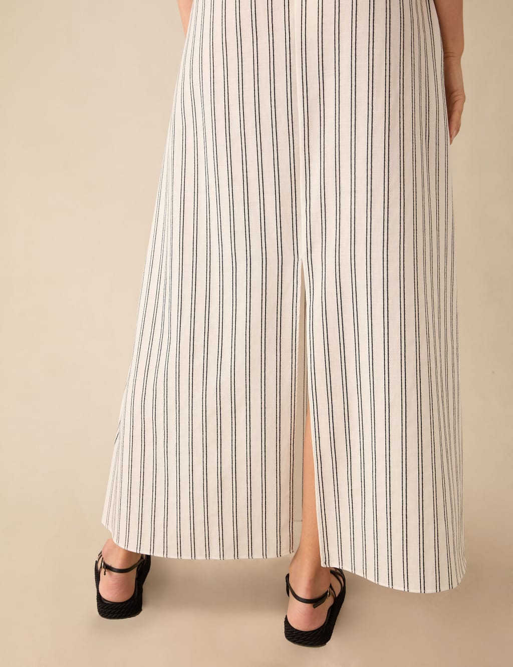 Striped lined skirt on sale