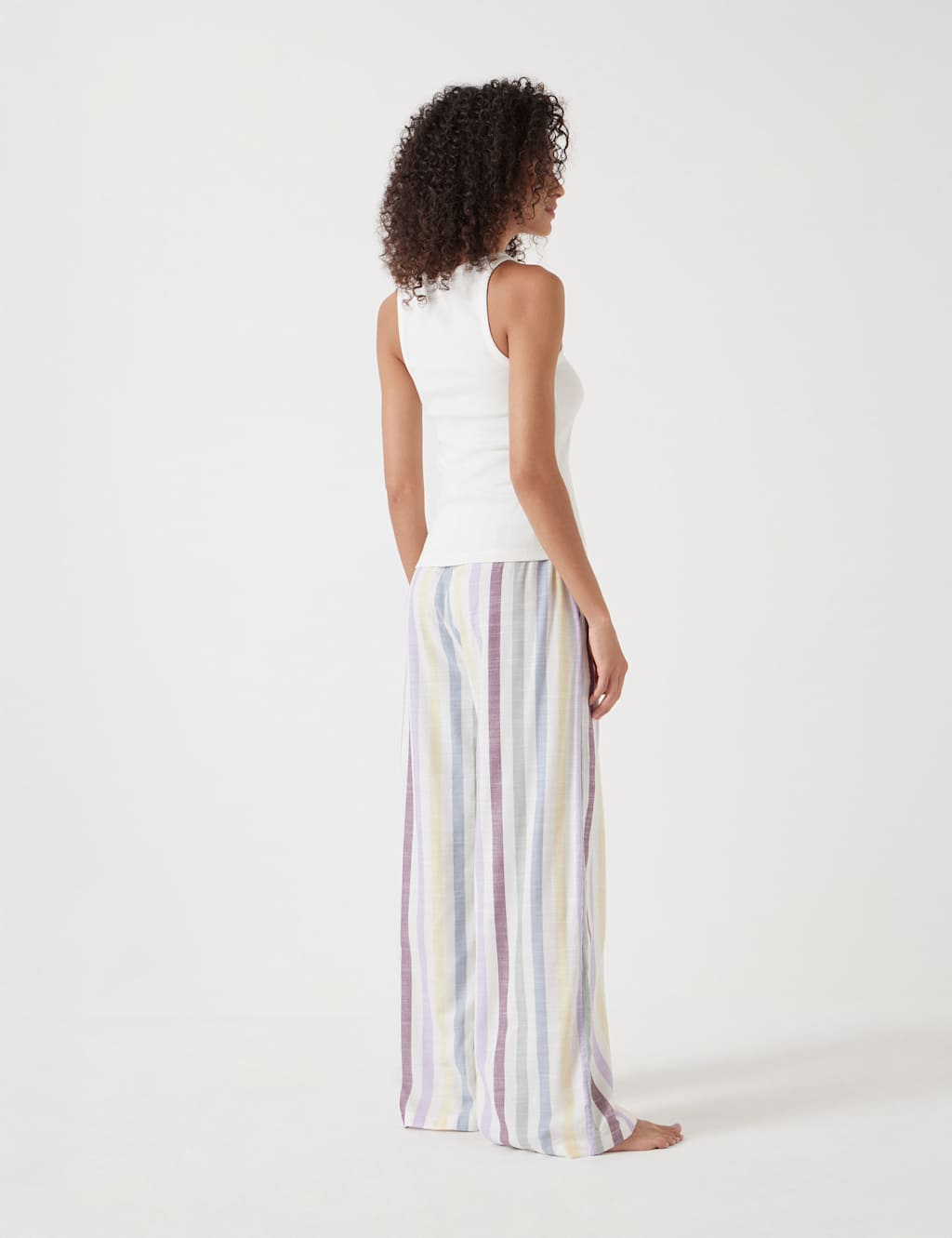 Cotton Rich Striped Pyjama Set 3 of 5