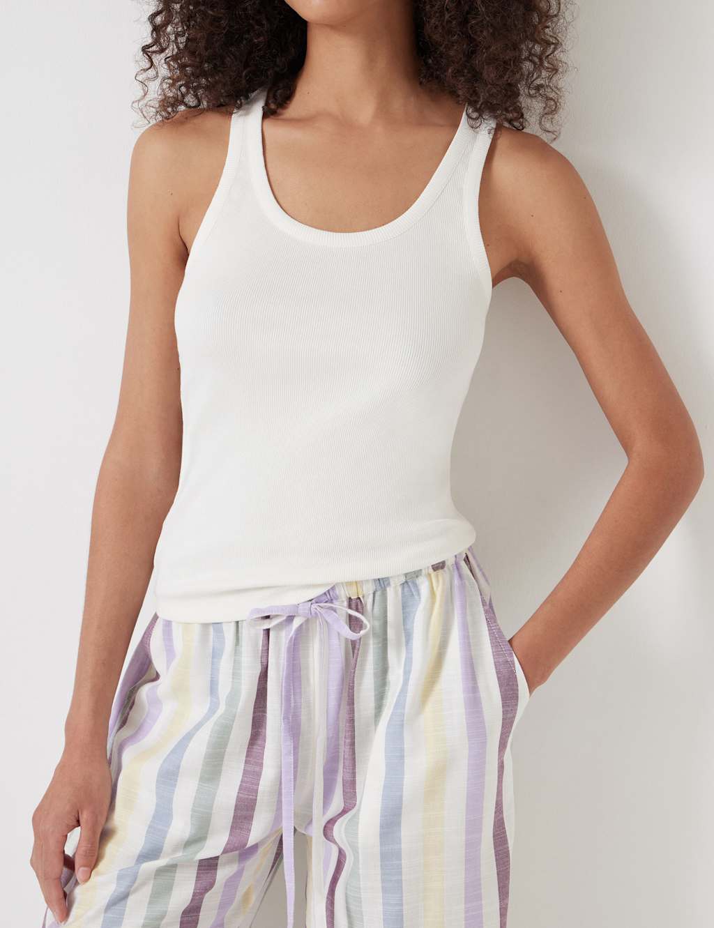 Cotton Rich Striped Pyjama Set 5 of 5