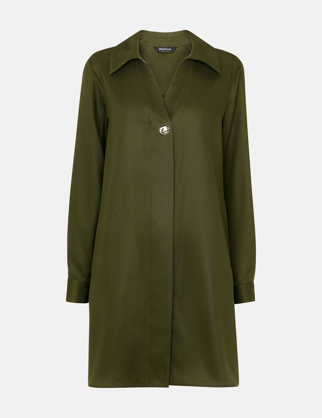 Pure Lyocell Collared Mini Shirt Dress 2 of 4