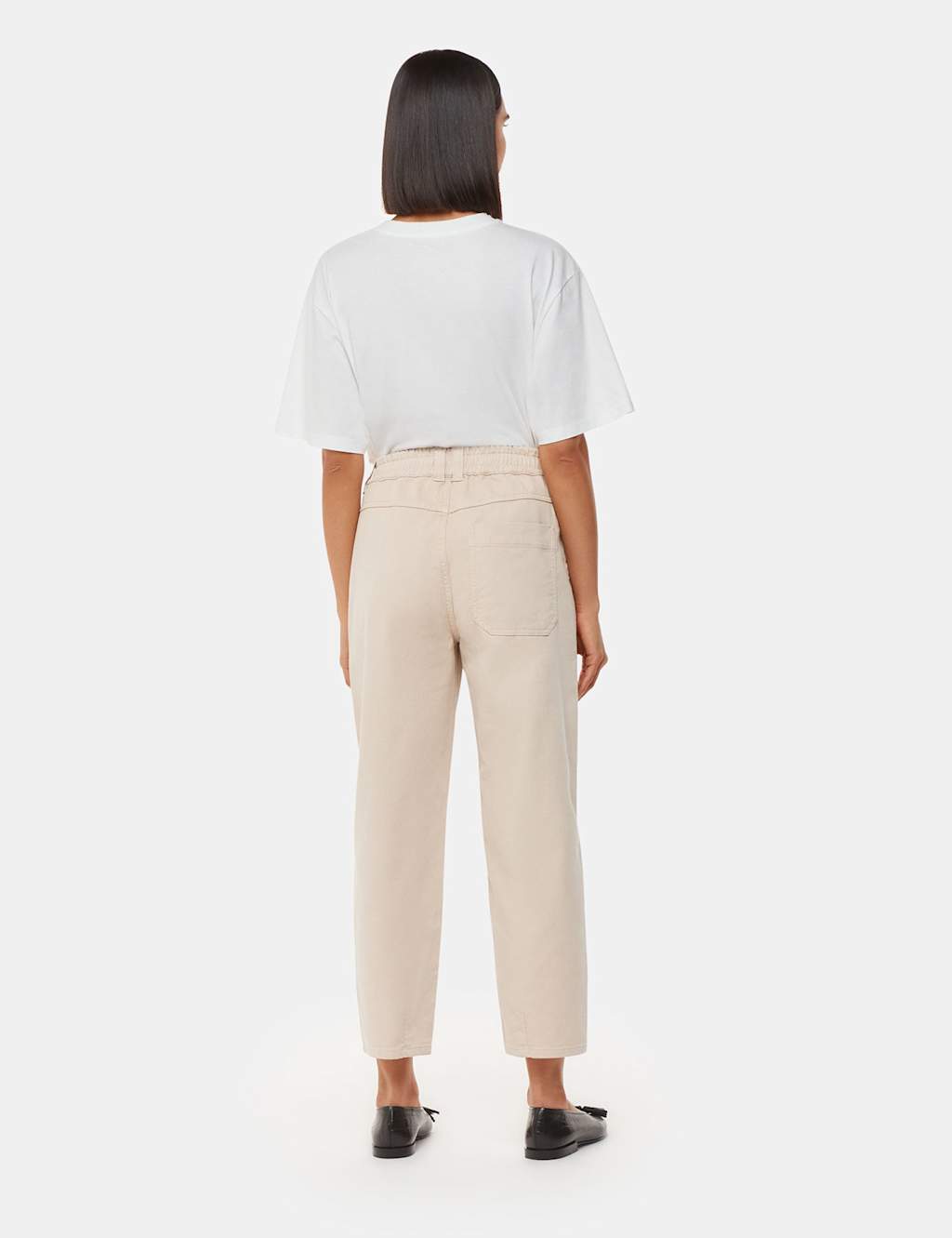 Cotton Rich Straight Leg Trousers 3 of 4