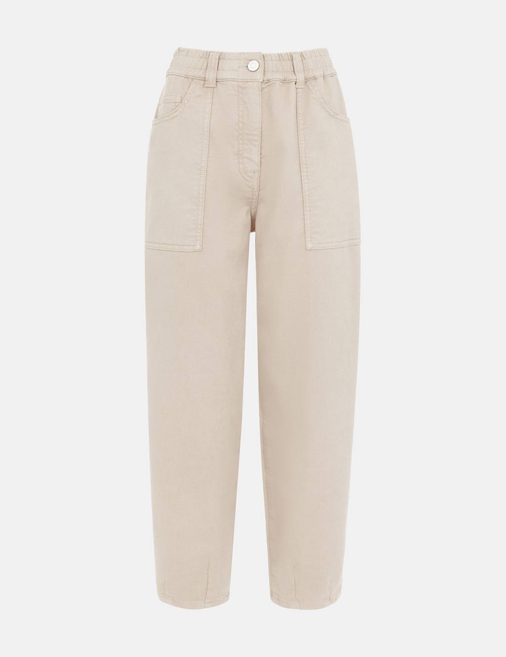Cotton Rich Straight Leg Trousers 2 of 4