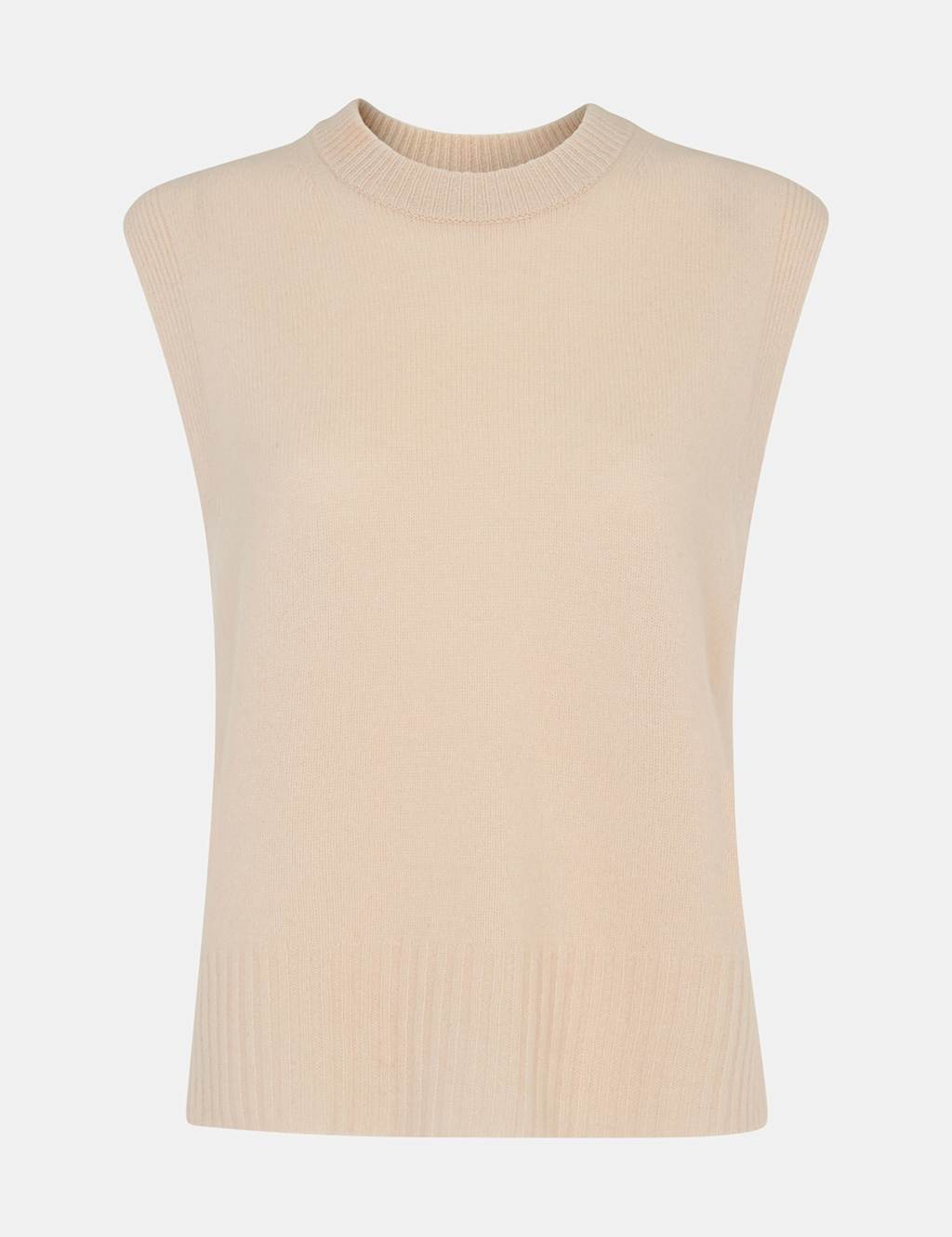 Pure Wool Split Hem Knitted Vest Top 2 of 4