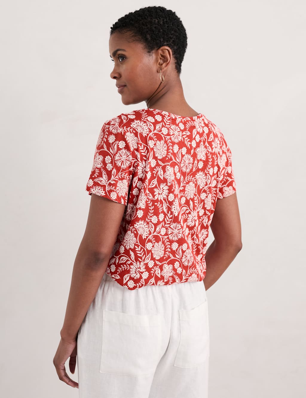 Cotton Blend Floral T-Shirt 2 of 5