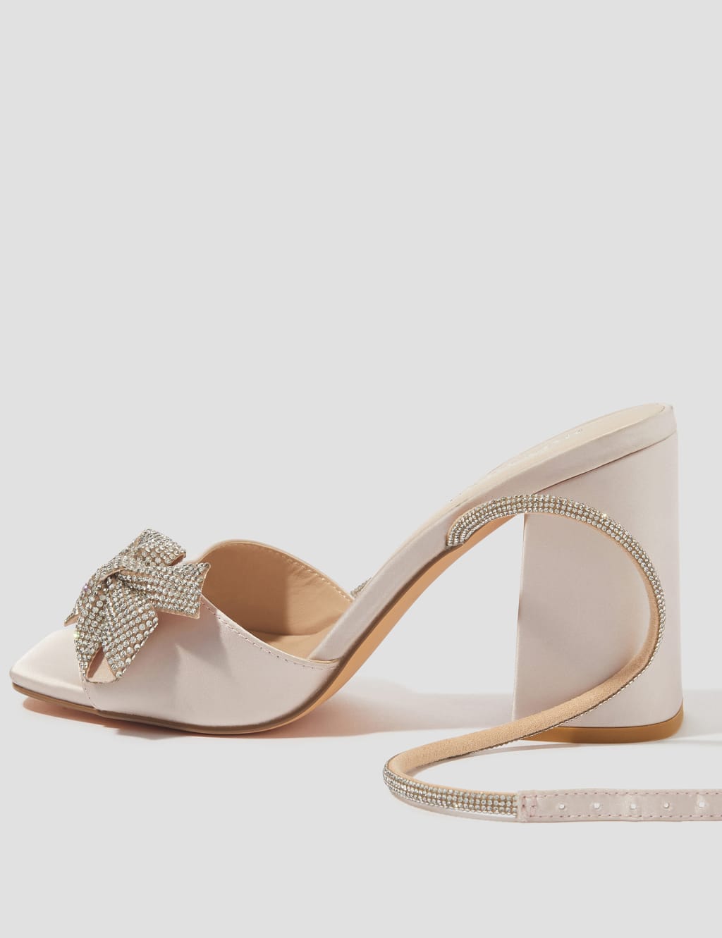 Diamanté Buckle Block Heel Sandals 3 of 4