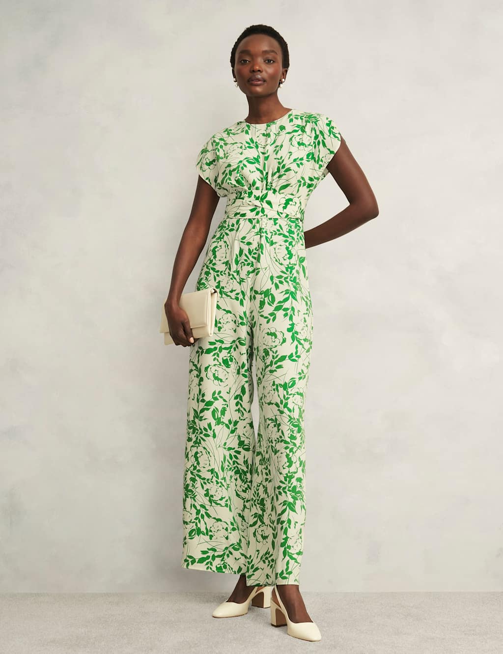 Floral Print Wide Leg Jumpsuit 3 of 8