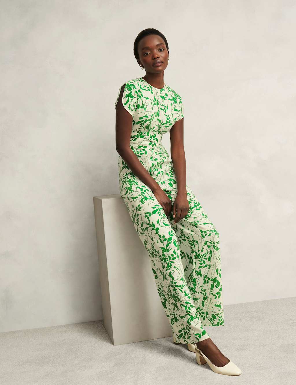 Floral Print Wide Leg Jumpsuit 4 of 8